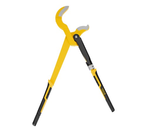 Ключ трубный рычажный №2, 1,5", цельнокованый, CrV, тип "S" Denzel