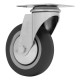 Колесо поворотное D 100 мм, крепление  платформенное Сибртех