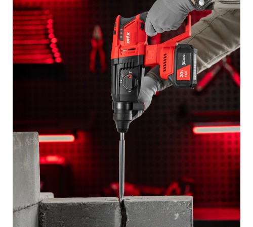 Перфоратор аккумуляторный бесщет. RHB-BL-20-26, 3 Дж, Li-Ion, 20 В// MTX