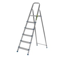 Стремянка, 6 ступеней, стальная, оцинкованная Сибртех