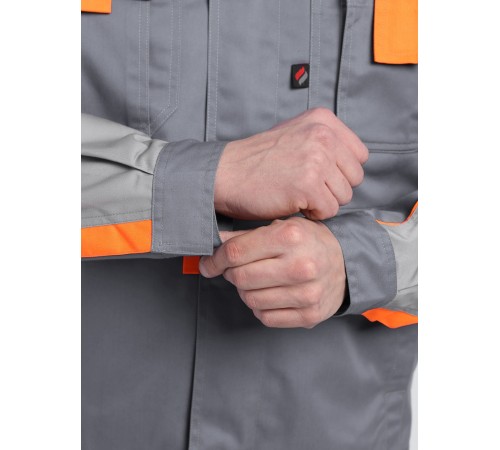 Костюм Союз-Профессионал-2 CH МВО (тк.Смесовая,240) п/к, серый/св.серый/оранжевый