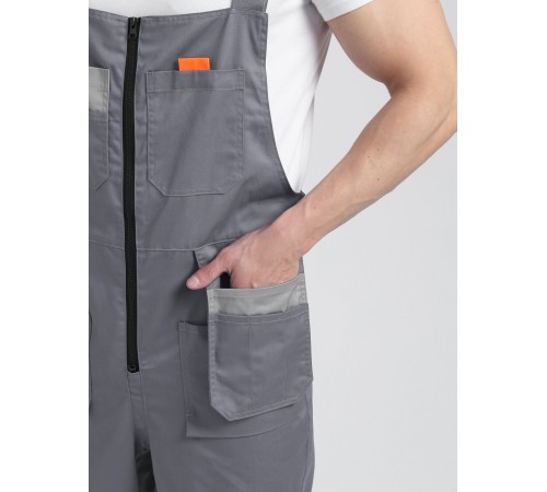 Костюм Союз-Профессионал-2 CH МВО (тк.Смесовая,240) п/к, серый/св.серый/оранжевый