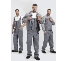 Костюм Союз-Профессионал-2 CH МВО (тк.Смесовая,240) п/к, серый/св.серый/оранжевый