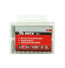 Бита PH2 x 25 мм, сталь 45Х, 20 шт, пластиковый бокс Matrix