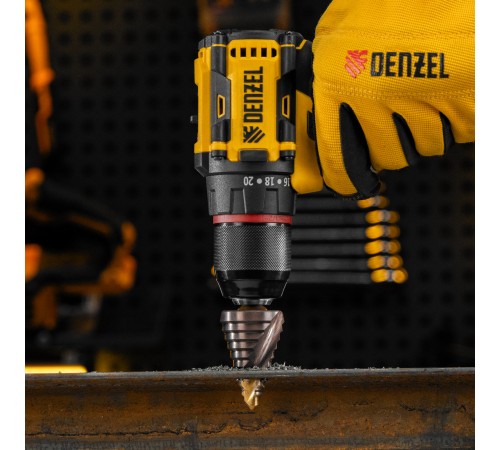 Сверло ступенчатое, 9-12-15-18-21-24-27-30-33-36 мм, Р6М5К5, 6-гр. хвостовик Denzel