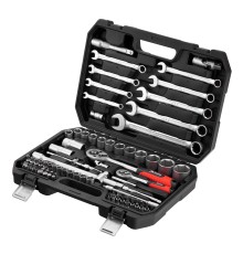 Набор инструментов, 1/2", 1/4", пластиковый кейс, 82 предмета MTX