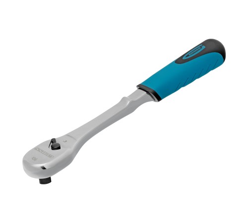 Ключ-трещотка 1/2", CrV, 90 зубьев, усиленный, хром Gross Ключ-трещотка 1/2", CrV, 90 зубьев, усиленный, хром Gross