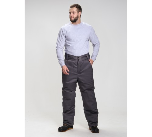 Костюм зимний Фаворит-1 (тк.Смесовая,210) брюки, т.серый/св.серый