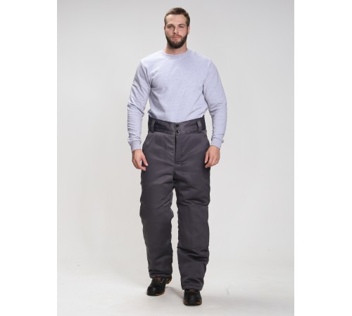 Костюм зимний Фаворит-1 (тк.Смесовая,210) брюки, т.серый/св.серый