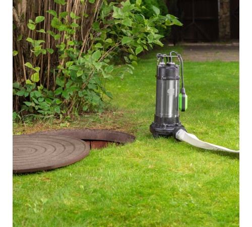 Фекальный насос СФН1500-Н, 1500 Вт, напор 19 м, 25000 л/ч, нож Сибртех