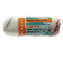 Валик сменный 180 мм, акрил, ворс 18 мм, ручка D 8 мм Sturm! (рус)
