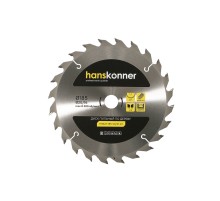 Пильный диск по дереву 185x20/16мм, 24 зубьев, Hanskonner