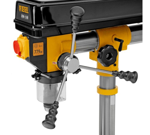 Станок сверлильный радиальный DDM-550R, 550 Вт, 16 мм, 12 ск., настольный Denzel