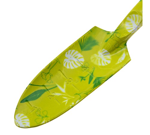 Совок цельнометаллический алюминиевый узкий, Flower Lime, Palisad