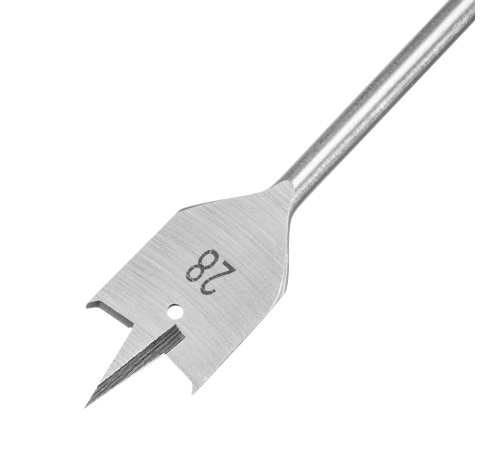 Сверло по дереву перовое удлиненное, 28 х 300 мм, шестигранный хвостовик Matrix