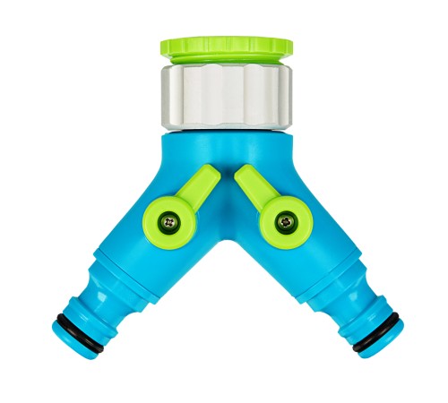 Разветвитель двухканальный с внутренней резьбой 3/4-1, с переключателем Palisad Luxe