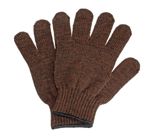 Перчатки трикотажные, верблюжья и овечья шерсть Сибртех