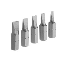 Набор вставок (бит) торцевых 1/4", Slotted, 3-6,5 мм, 25 мм, 5 предметов TOLSEN TT20285