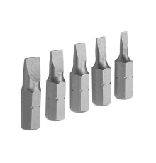 Набор вставок (бит) торцевых 1/4", Slotted, 3-6,5 мм, 25 мм, 5 предметов TOLSEN TT20285