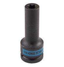 Головка торцевая ударная глубокая TORX Е-стандарт 3/4", E18, L = 110 мм KING TONY 647518M