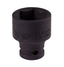 Головка торцевая ударная шестигранная 1/4", 14 мм KING TONY 253514M Головка торцевая ударная шестигранная 1/4", 14 мм KING TONY 253514M