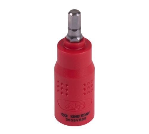 Насадка (бита) торцевая диэлектрическая 1/4", HEX, 5 мм, L = 54 мм KING TONY 2035VE05 Насадка (бита) торцевая диэлектрическая 1/4", HEX, 5 мм, L = 54 мм KING TONY 2035VE05