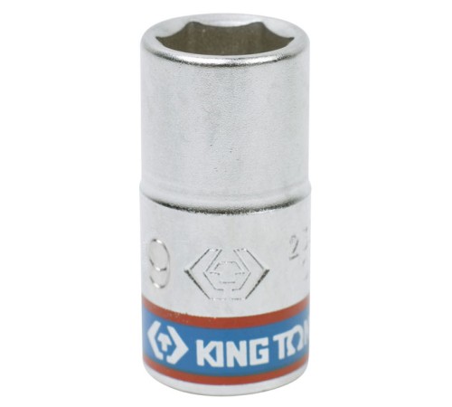 Головка торцевая стандартная шестигранная 1/4", 9 мм KING TONY 233509M