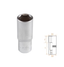 Головка торцевая глубокая шестигранная 3/8", 19 мм AFFIX AF00130019 Головка торцевая глубокая шестигранная 3/8", 19 мм AFFIX AF00130019