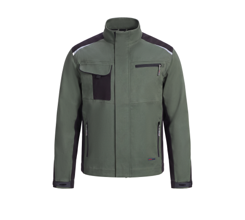 Куртка ProfLineLeader (тк.Хлопок/Спандекс,260), хаки/черный