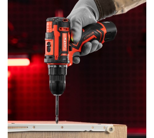 Дрель-шуруповерт аккумуляторная CDS-12, Li-Ion, 12 В// MTX