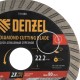 Диск алмазный отрезной DENZEL Турбо, ф125 х 22.2 мм, сухой рез, HWD92, турбированная рабочая часть, круг, 731080