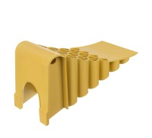 Упор противооткатный для грузового транспорта, ЖЕЛТЫЙ, 35 т, 438х200х205 мм Stels