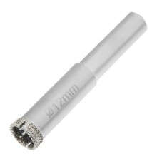 Сверло алмазное по керамограниту, 12 х 67 мм, трехгранный хвостовик, 2 шт Matrix