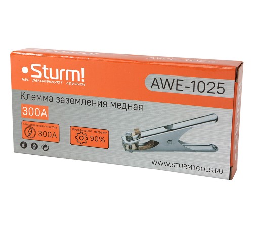 Клемма заземления 300A, медная Sturm! Клемма заземления 300A, медная Sturm!