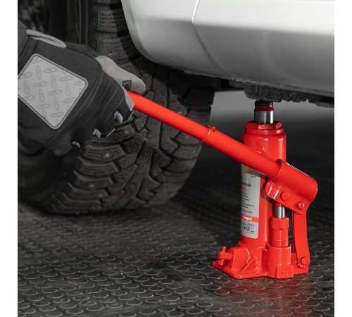 Домкрат гидравлический бутылочный, 4 т, h подъема 180–320 мм Sparta Compact