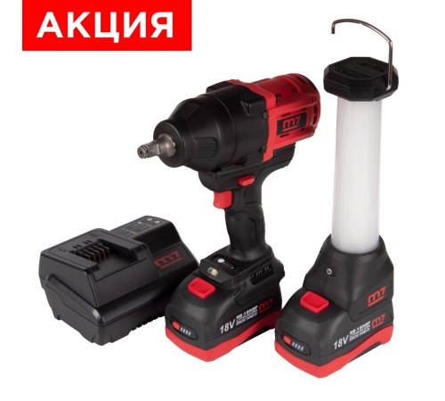 Гайковерт аккумуляторный ударный 1/2", 1700 Нм, 18 В, кейс, в комплекте фонарь MIGHTY SEVEN DW-402AL Гайковерт аккумуляторный ударный 1/2", 1700 Нм, 18 В, кейс, в комплекте фонарь MIGHTY SEVEN DW-402AL
