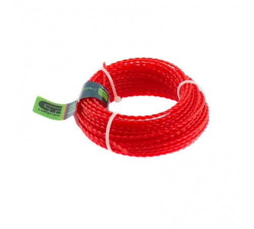 Леска для триммера овальная витая, 2.4 мм х 15 м, Сибртех