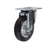 Колесо поворотное усиленное резина SRC 55 125 мм Колесо поворотное усиленное резина SRC 55 125 мм