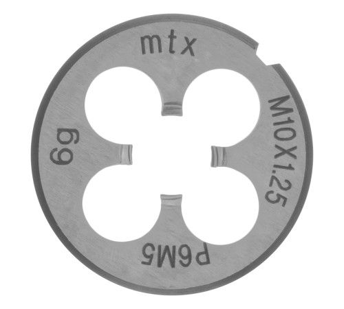 Плашка М10 х 1.25 мм, Р6М5 MTX