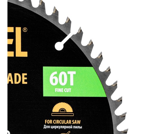 Пильный диск по дереву ф235 х 30 мм, 60 зубьев Denzel