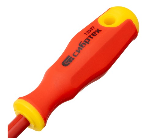 Набор отверток диэлектрических до 1000 В, 5 шт, тестер, CrV, двухкомпонентные рукоятки Сибртех