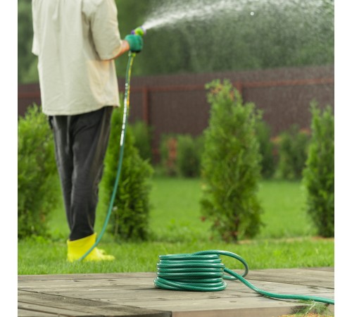 Набор поливочный, шланг 1/2", 25 м, 7 режимов пистолет, соединитель, адаптер Palisad