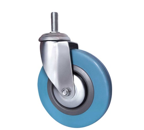 Колесо аппаратное поворотное (SCtg 55) 125 мм с болтом (зеленый)