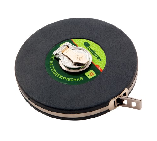 Рулетка геодезическая 30 м х 13 мм, закрытый корпус, фибергласовая лента Сибртех Рулетка геодезическая 30 м х 13 мм, закрытый корпус, фибергласовая лента Сибртех