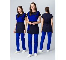 Фартук-сарафан Монро (тк.ТиСи), т.синий/васильковый