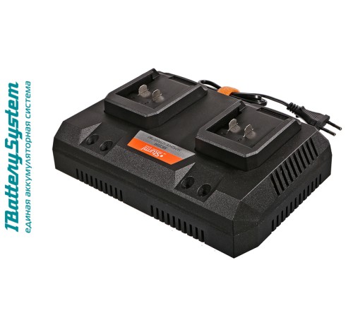 SBC20M зарядное устройство Sturm! 18В,1BatterySystem, 2 x 4,5 А для двух батарей SBC20M зарядное устройство Sturm! 18В,1BatterySystem, 2 x 4,5 А для двух батарей