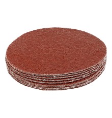 Круг абразивный на ворсовой подложке под "липучку", P 24, 125 мм, 10 шт Matrix