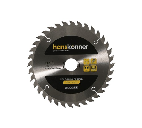 Диск пильный Hanskonner H9022-210-30-36 Диск пильный Hanskonner H9022-210-30-36