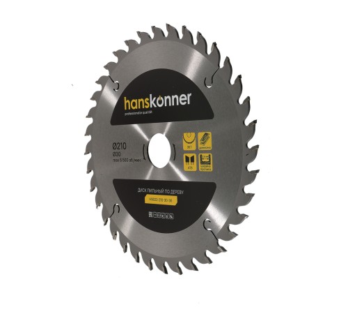 Диск пильный Hanskonner H9022-210-30-36 Диск пильный Hanskonner H9022-210-30-36