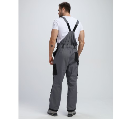 Полукомбинезон Милан CH (тк.Смесовая,260), т.серый/черный